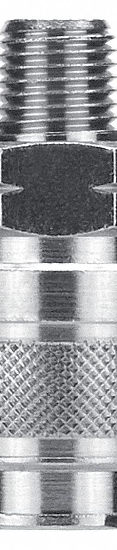 AIGNEP USA Quick Connect Hose Coupling: 3/8 in Body Size, 1/2 in Hose Fitting Size, Sleeve, MNPT (MPN 80194-08). Key specifications — Thread Size: 1/2" -14; Coupling Locking Type: Sleeve; Brand: AIGNEP USA.