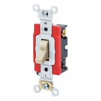 LEVITON Wall Switch: Toggle Switch, 4-Way, Maintained, Ivory, 120/277V AC, 20 A (MPN 1224-2I). Key specifications — Illuminated: No; Voltage Rating: 120/277V AC.