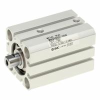 SMC Compact Cylinder: 30 mm Bore Dia, 10 mm Stroke Lg, Through Hole Mounting, Aluminum, M5 x 0.8 (MPN MQQTB30-10D). Key specifications — attr946022: Through Hole; attr946024: Single Rod; attr946038: MQQ; attr1123057: Rotating Rod; attr945997: SMC.
