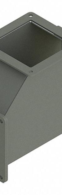 Wireway Tee: 4 in Wd, 4 in Ht, 4 in, Non-Removable Cover, Steel (MPN F44WT). Key specifications — Brand: HOFFMAN; With Knockouts: No.