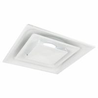 Diffuser: Ceiling, 23 3/4 in H, 23 3/4 in W, Lay-In, 12 in Duct, Steel, Square Cone, White (MPN 4MJU5). Key specifications — Insulated: No; Adjustable Blades: No; Color: White; Brand: APPROVED VENDOR; Mounting Location: Ceiling.