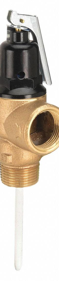 APOLLO Temperature and Pressure Relief Valve: Section IV ASME Section, MNPT x FNPT, Bronze (MPN 18C5213125). Key specifications — Brand: APOLLO; Body Material: Bronze.