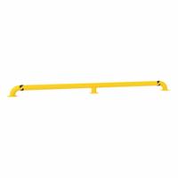 VESTIL Machine Guard: Mid-Rail Not Included, 9 in Top Rail Ht, 7/8 in Mounting Hole Dia, Guardrail (MPN LPRO-144-9-4). Key specifications — Color: Yellow; Material: Steel; Rail Mounting Style: Floor Mounted; Includes Mid-Rail: Mid-Rail Not Included.