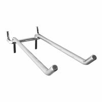 APPROVED VENDOR Double Straight Hook, 8 in: 1/4 in Peg Hole, For 1 in Pegboard Hole Spacing, 10 PK (MPN 787CY0). Key specifications — Finish: Zinc Plated; Color: Silver; Locking System: Hanging; Mounting Type: Surface; Material: Steel; Brand: APPROVED VENDOR.