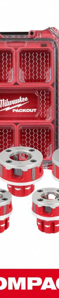 MILWAUKEE Pipe Threading Die Head: 11R, For 1 1/4 in Pipe, NPT, Alloy, Right Hand (MPN 48-36-1063). Key specifications — attr530269: NPT; attr530258: Alloy; attr530251: Right Hand; attr530247: MILWAUKEE.