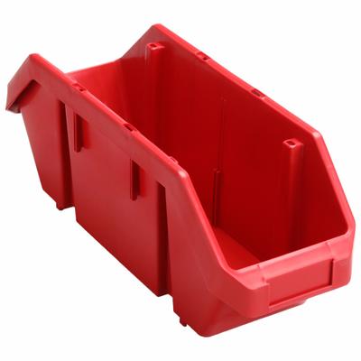 QUANTUM STORAGE SYSTEMS Cross-Stacking Bin: 6 5/8 in x 18 1/2 in x 7 in, Red - Cross-Stacking Plastic Bins