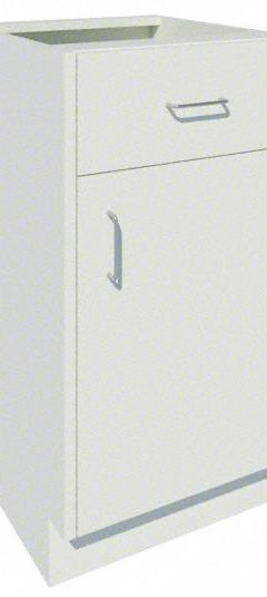 Base Cabinet: 35 1/8 in Overall Ht, 22 in Overall Dp, 24 in Overall Wd, Steel, 1 Drawers, 1 Shelves (MPN GRJTP118-24P-2). Key specifications — Product Type: Base Cabinet; Brand: INSTOCK; Material: Steel; Cabinet Type: Base Cabinets.