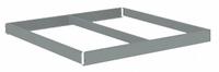 TENNSCO Shelf: 42 in x 36 in, 2,500 lb Load Capacity, Gray, Shelf (MPN ZLCS-4236). Key specifications — Includes: (4) Beams; Shelf Configuration: Single Straight; Color: Gray; Frame Material: Steel; Brand: TENNSCO; Frame Finish: Zinc Plated; Product Type: Shelf.