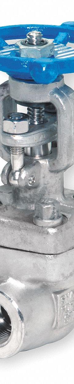 SHARPE Gate Valve: 1/2 in, 316L Stainless Steel, Rising, FNPT x FNPT, 1,120 psi CWP, Wheel (MPN 4371004080). Key specifications — Bonnet Material: 316L Stainless Steel; Wedge Material: 316 Stainless Steel; Brand: SHARPE.