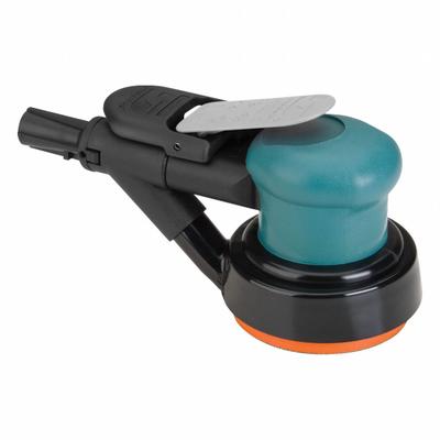 DYNABRADE Air Orbital Sander: 3 1/2 in Disc, Pressure Sensitive Adhesive, 3/16 in Orbit - Self-Vacuum Random Orbital Sanders