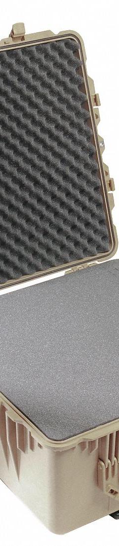 PELICAN Protective Case: 24 in x 23 3/4 in x 12 7/8 in Inside, Convoluted/Pick and Pluck/Solid, IP67 (MPN 1640-000-190). Key specifications — Handle Style: Telescoping; Brand: PELICAN; Case Closure Type: Double Throw.