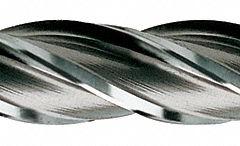 YG-1 Square End Mill: High Speed Steel, 4 Flute, 3/8" Mill Dia, 2-1/2" LOC, 4-1/4" OAL (MPN 06055)