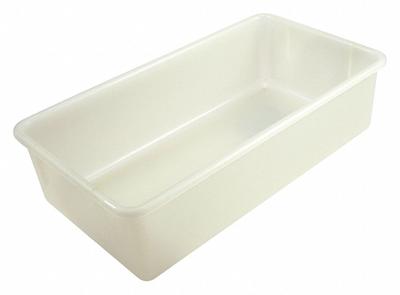 APPROVED VENDOR Tote Box: Rectangular, Polypropylene, 13.2 L, 19 in Overall Lg - Rectangular Lab Trays