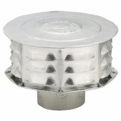 Vent Cap: Louvered Hood Venting, Vented Rain Cap, Round, 3 in Duct, 3105, Aluminum, Silver Finish (MPN 3CW). Key specifications — Screen Included: No; Backdraft Damper Included: No; Brand: AMERI-VENT; Product Type: Vent Cap; Color: Silver; Connection Type: Press Fit; Type of Cap/Hood: Wall Cap; Material of Cap/Hood: Aluminum.