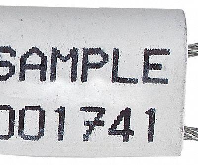 TYDENBROOKS Cable Seals: White, Zinc, 12 in Cable Lg, 1/16 in Cable Dia, Random - Adjustable-Length Cable Seals
