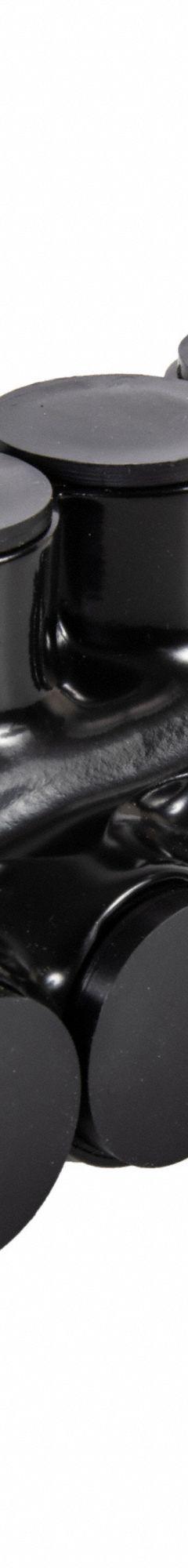 POLARIS Multitap Connector: 5 Port, Double-Sided Entry, 6 AWG – 350 kcmil Wire Size, Black (MPN IPLD350-5B). Key specifications — Body Material: Aluminum; Brand: POLARIS.