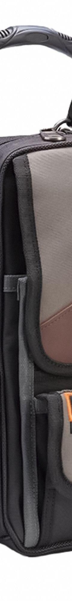 VETO PRO PAC Tool Bag: For 2 in Belt Wd - Max, 10 Pockets, Black/Brown/Gray (MPN MB2). Key specifications — Closure Type: Zipper; Attachment: Clip; Color: Black/Brown/Gray; Brand: VETO PRO PAC; For Tool Type: Meters.