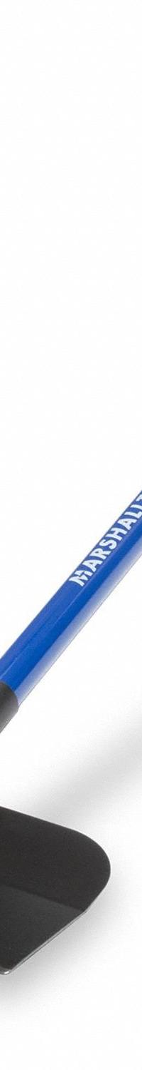 MARSHALLTOWN Scraper: Bld. Mat. Steel, Hdl. Mat. Fiberglass/Rubber Grip, Stiff, Bent Bld. Shape (MPN BB12). Key specifications — attr1004902: MARSHALLTOWN; attr1012057: Full; attr1014703: Rubberized; attr1017570: Standard End; attr1029655: Bent; attr1034073: Straight.