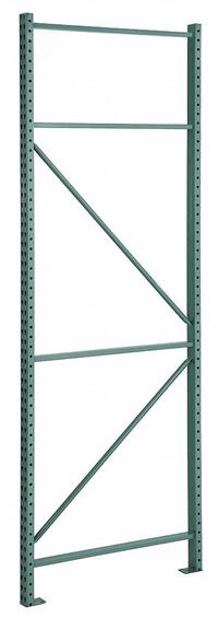 STEEL KING Upright Frame: Teardrop, 20 ft Overall Ht, 48 in x 3 in, Green, Steel (MPN RTFBG048240F01VG). Key specifications — Color: Green; Brand: STEEL KING.
