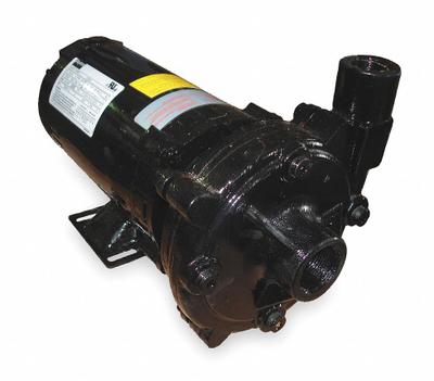 Dayton Centrifugal Pump: 1/2 hp, 230/460V AC, 82 ft Max Head, 1 1/4 in, 1 in Intake and Disch - 1/4 to 3/4 HP Straight Centrifugal Pumps