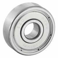 EZO Miniature Ball Bearing: 625, Dbl Shield, 5 mm Bore, 16 mm OD, 5 mm Wd, Alloy Steel Ring (MPN 625ZZP6MC3SRL). Key specifications — System of Measurement: Metric; Bearing Industry Number: 625.