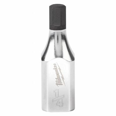 MILWAUKEE Socket: 3/8 in Drive Size, Hex Tip, 1/4 in Tip Size, 1 3/4 in Overall Lg - Hex Bit Sockets