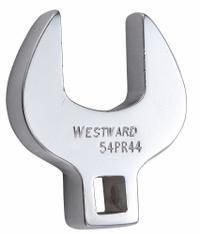 WESTWARD Crowfoot Socket Wrench: Alloy Steel, Chrome, 3/8 in Drive Size, 1 in Head Size (MPN 54PR44). Key specifications — attr309661: Alloy Steel; attr309662: Chrome; attr324934: WESTWARD.