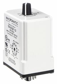 MACROMATIC Single Function Time Delay Relay: Socket Mounted, 240V AC, 10 A, 11 Pins/Terminals (MPN TR-51621-12). Key specifications — Brand: MACROMATIC.