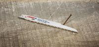 LENOX Reciprocating Saw Blade: 10 Teeth per Inch, 9 in Blade Lg, 0.06 in Blade Thick, Bi-Metal, 5 PK (MPN 21089960GR). Key specifications — attr1109198: 10; attr1109200: Rigid for Straight Cuts; attr1109201: Curved; attr1109209: LENOX.