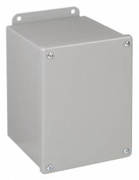 HOFFMAN Enclosure: Steel, 8 in x 6 in x 6 in, NEMA 12/13, Solid Cover, Screw On (MPN A8066SC). Key specifications — Brand: HOFFMAN; Closure Method: Screws; Knockouts: Not Included.
