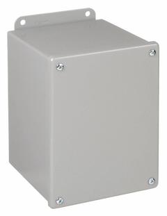 HOFFMAN Enclosure: Steel, 8 in x 6 in x 6 in, NEMA 12/13, Solid Cover, Screw On (MPN A8066SC). Key specifications — Brand: HOFFMAN; Closure Method: Screws; Knockouts: Not Included.