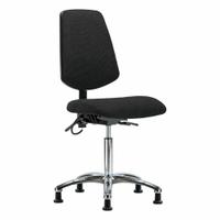 ESD Task Chair: Fabric, Armless, Ht Range 21 1/2 in to 29 in, 18 1/2 in Seat Wd, 17 in Seat Dp (MPN BR-ESD-FMBCH-MB-CR-T0-A0-NF-EG-ESDBLK). Key specifications — Foot Support: No; Back Tilt Backward: 13.5°; Back Tilt Forward: 10.5°; Base Material: Aluminum; Brand: APPROVED VENDOR; Product Type: ESD Task Chair; ESD-Safe: ESD-Safe.