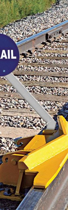 ALDON Rail Track Derailer: Derailer, Two-Way Hinged, 10 mph Speed - Max, Sign Included, Sign Holder (MPN 4014-18-6D). Key specifications — attr1385012: ALDON; attr1385058: Derailer; attr1385021: Two-Way Hinged; attr1385034: Sign Holder.