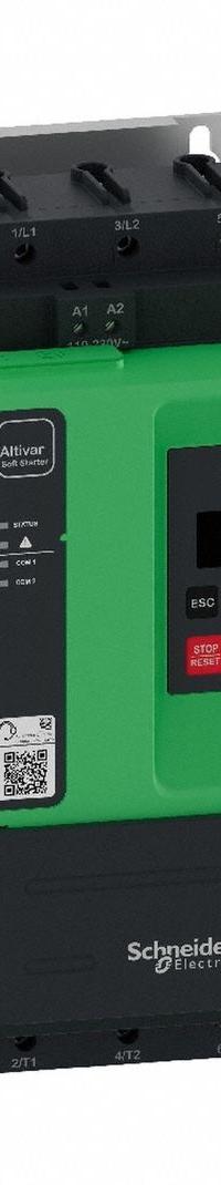 SCHNEIDER Soft Start: 208-600V AC, 32 A Output Current, With Bypass, IP20, 60/50 Hz, Three Phase (MPN ATS430D32S6). Key specifications — Control Voltage: 24V DC; Manufacturer Part Number: ATS430D32S6.