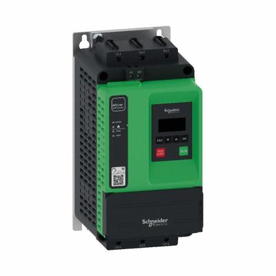 SCHNEIDER Soft Start: 208-600V AC, 32 A Output Current, With Bypass, IP20, 60/50 Hz - Schneider Altistart ATS 430