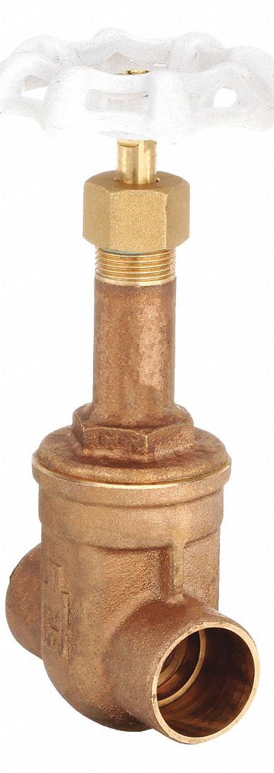 MILWAUKEE VALVE Gate Valve: 1/2 in - Rising Stem Bronze Gate Valves for Potable Water