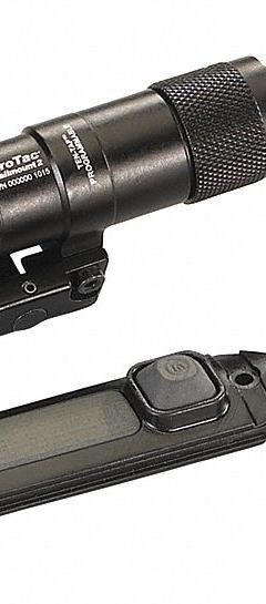 STREAMLIGHT Long Gun Light: 625 lm, 1.5 hr Run Time at Max. Brightness, 297 m Max Beam, Black (MPN 88059). Key specifications — attr1391731: Universal; attr1391756: STREAMLIGHT; attr1391755: Includes 2 CR123.