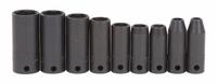 PROTO Impact Socket Set: 3/8 in Drive Size, Small Set (0-50 pieces) Set Size, 9 Pieces, (9) 6-Point (MPN J72117). Key specifications — attr1204251: PROTO; attr1215453: 3/8 in; attr1215454: 1/4 in to 3/4 in.