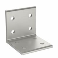 Inside Corner Bracket: Wide Inside-Corner Bracket, 20 Series, 40 mm x 38 mm x 40 mm, 8 Holes, Gray (MPN 093WD4040). Key specifications — Material: Aluminum; Brand: FATH INC.; Finish: Anodized.