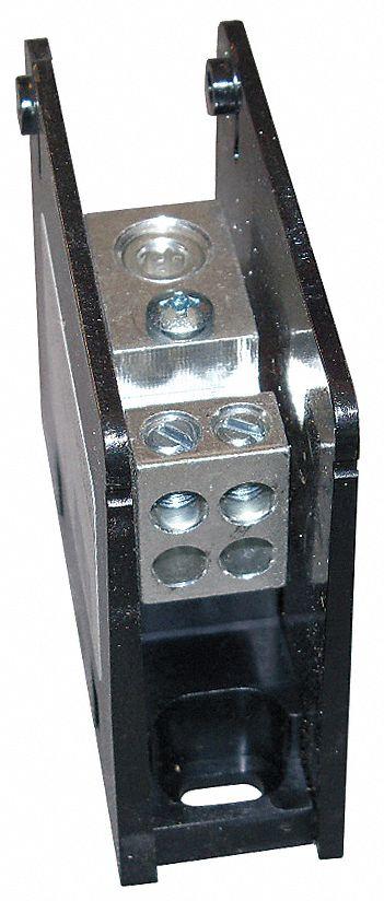 MERSEN Power Distribution Block: Open, Lug, Lug - Open Blocks with Lugs