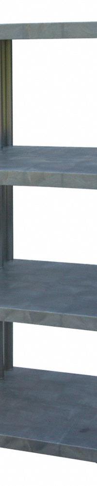 STRUCTURAL PLASTICS Plastic Shelving: 36 in x 36 in, 75 in Overall Ht, 4 Shelves (MPN ST3636x4). Key specifications — Resistance Properties: Corrosion-Resistant; Frame Material: Plastic; Shelving Material: High Density Polyethylene; Brand: STRUCTURAL PLASTICS.