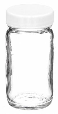 WHEATON Laboratory Bottle: 60 mL, 38-400 mm, Colorless, 48 Bottles, 42 mm Body Dia, Soda Lime Glass (MPN W216996). Key specifications — Brand: WHEATON; Graduated: No; Pre-Cleaned: None; Body Color: Colorless; Screw Closure Size: 38-400 mm.