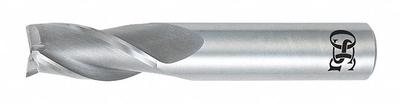 OSG Square End Mill: Carbide, TiAlN Coated, 3 Flute, 11/64" Mill Dia, 9/16" LOC - General Purpose Carbide Square End Mills
