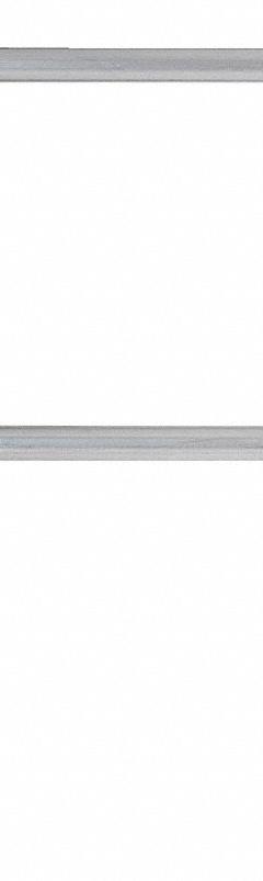 HOLLAENDER Handrail Section: Toe Board Not Included, 5 in x 5 in, Floor Mounted Rail Mounting, Round (MPN 50230). Key specifications — Product Type: Handrail Section; Brand: HOLLAENDER; Color: Silver; Handrail Shape: Round; Material: Aluminum; Number of Rail Levels: 2; Rail Mounting Style: Floor Mounted.
