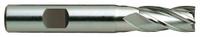 YG-1 Square End Mill: High Speed Steel, TiN Coated, 4 Flute, 7/32" Mill Dia, 9/16" LOC, 2-7/16" OAL (MPN 07045HN)