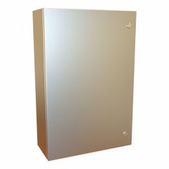 HAMMOND Electrical Enclosure: 304 Stainless Steel, 30 in x 20 in x 8 in, NEMA 12/13/3R/4/4X, Hinged (MPN EN4SD30208SS). Key specifications — Brand: HAMMOND; Closure Method: 1/4-Turn Latch; Enclosure Material: 304 Stainless Steel; Knockouts: Not Included.