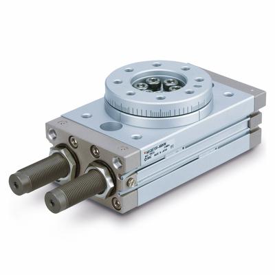 SMC Rotary Table: 190° Rotation Angle, 20.3 N-m Output Torque, 3 7/8 in Bore Dia - Rotary Table Actuators