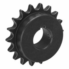 TSUBAKI Single Strand Sprocket: 60, For 3/4 in Chain Pitch, 1 1/2 in Bore Dia, 18 Teeth, Steel (MPN 60B18F-1H). Key specifications — Brand: TSUBAKI.