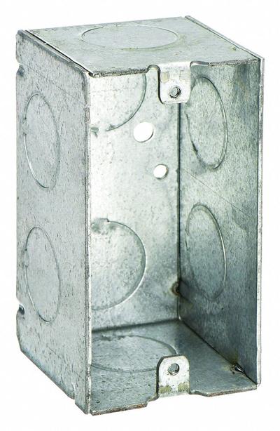 RACO Electrical Box: Steel, Steel Material & Nominal Size, 1 Gangs, 2 1/8 in Box Dp - Handy Electrical Boxes