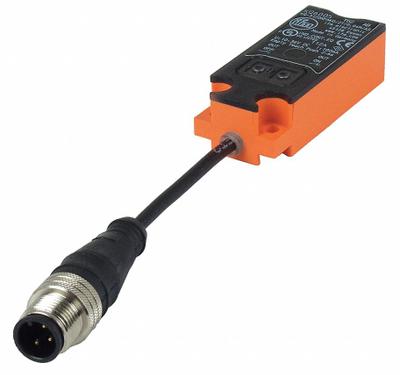 IFM Capacitive Rectangular Proximity Sensor: 3 - Pin M12, PNP - Rectangular Sensors with Pigtail Connectors